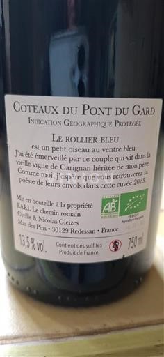 Languedoc và Roussillon Coteaux du Pont du Gard Le chemin romain Le Rollier Bleu 2023