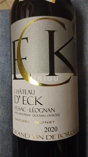 Bordeaux Pessac-Léognan Château Eck 2020
