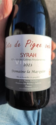 Alpit ja Rhônen maat Rhodanien rinteet Domaine La Marquise Côte de Pigne, onde 2023