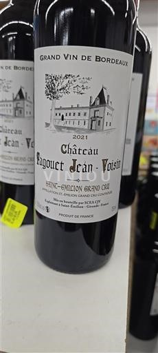 Bordeaux Saint-Émilion Grand Cru Grand Cru Château Pâquout Jean-Voisin 2021