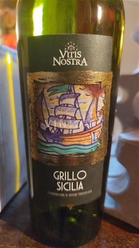 Wijnen Blanc sec Vitis Nostra 2024 Italië Sicilië IGT