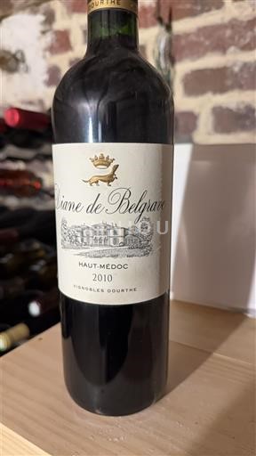 Bordéus Haut-Médoc Belgrave Diane de Belgrave 2010