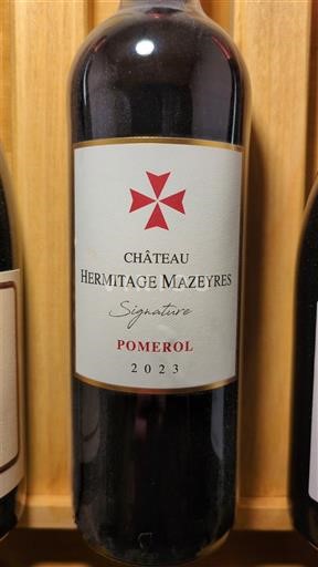 Bordeaux Pomerol Château Hermitage Mazeyres Signature 2023