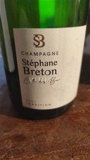 Champagne Sâm-panh Stéphane Breton Côte des Bar Brut Tradition Không niên vụ