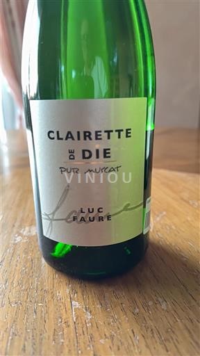 Vinos Espumosos Blanc doux Pur Muscat Luc Faure 2025 Francia Valle del Ródano Clairette de Die AOC