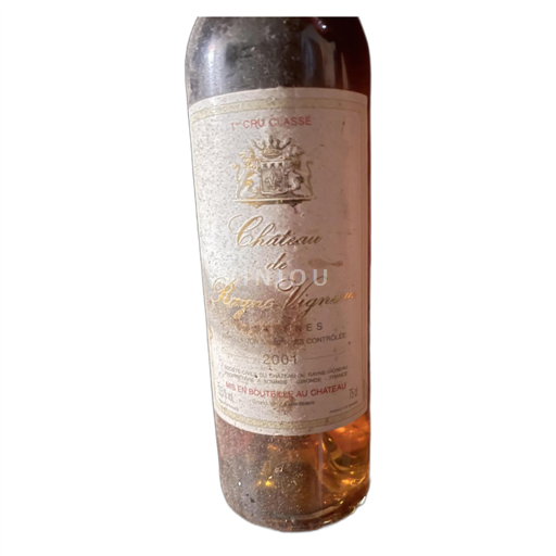 Bordeaux Sauternes Château de Rayne Vigneau 2001