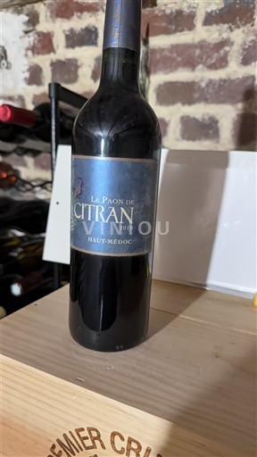 Bordéus Haut-Médoc Château Citran Le Paon de Citran 2010