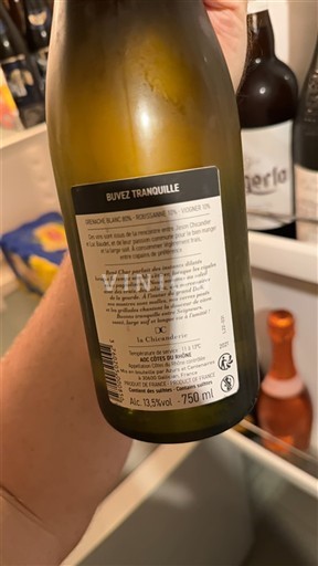 Alpit ja Rhônen maat Rhodanien rinteet La Chauvinière Buvez Tranquille Ei vuosikertaa