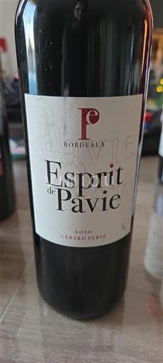 Bordeaux Château Pavie Esprit de pavie 2010