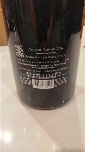 Valle del Rodano Côtes-du-Rhône Xavier Vignon Arcane VI - L'Is Amoureux 2016