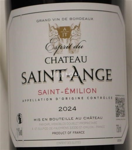 Burdeos Saint-Émilion Château Saint-Ange Esprit du Château 2024