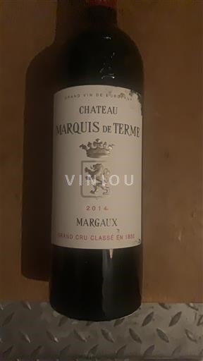 Bordéus Margaux Grand Cru Château Marquis de Terme 2014