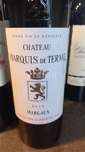 Bordeaux Margaux Grand Cru Château Marquis de Terme 2014