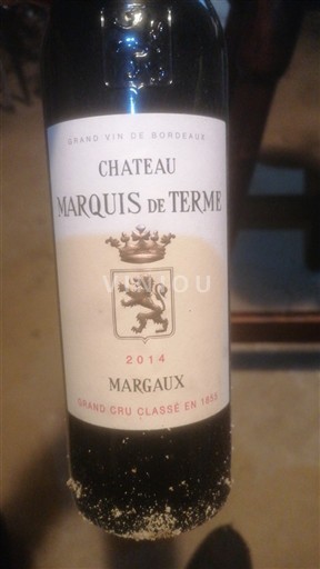 Bordeaux Margaux Grand Cru Château Marquis de Terme 2014