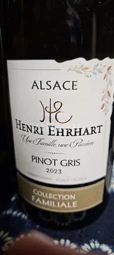Alsace Alsace Grand Cru Henri Ehrhart Collection Familiale 2023