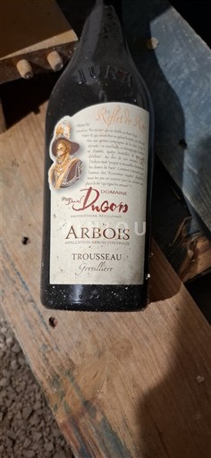 Viner Rouge sec Trousseau Grevillière Domaine Dhors 2015 Frankrike Jura Arbois AOC