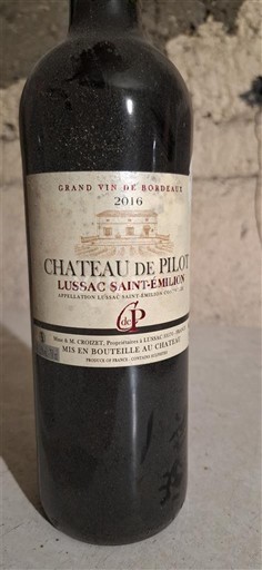 Bordeaux Lussac-Saint-Émilion Château Pilou 2016