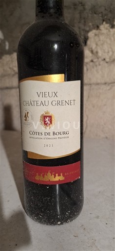 Bordeaux Côtes-de-bourg Château Vieux Grenet 2021