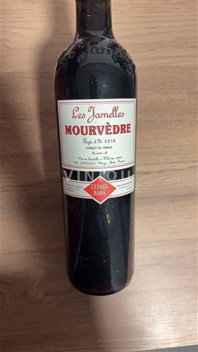 Languedoc và Roussillon Vùng đất Oc Les Jamelles Mourvèdre Cépage Rare 2015
