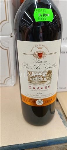 Bordeaux Graves Château Bel Air Gallier 2022