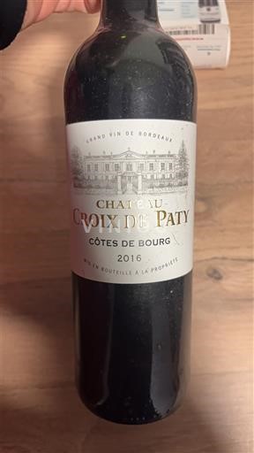 Burdeos Côtes-de-bourg Château Croix de Paty 2016