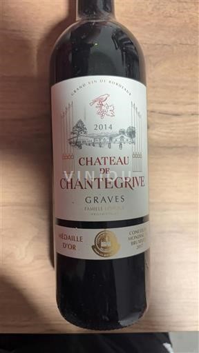 Bordeaux Graves Château Chantegrive 2014