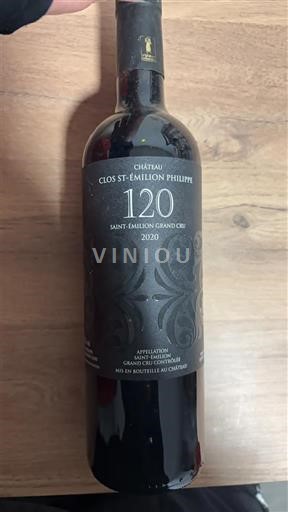 Bordeaux Saint-Émilion Grand Cru Château Clos St-Émilion Philippe 120 2020