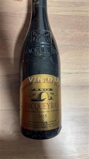 Rhône-dalen Vacqueyras Domaine Le Pont du Rhône 2015