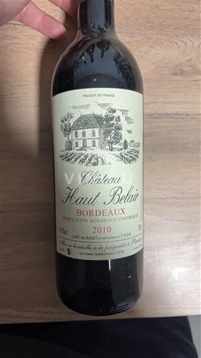 Bordeaux Château Haut Belair 2010