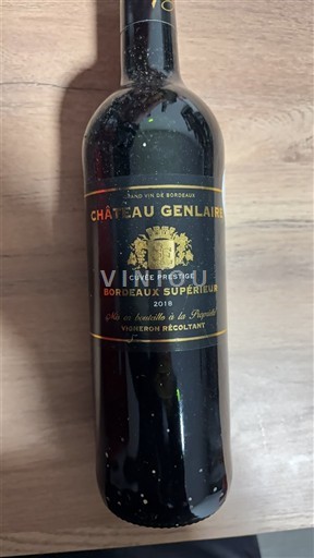 Bordeaux Bordeaux Supérieur Château Genlaire Prestige 2018