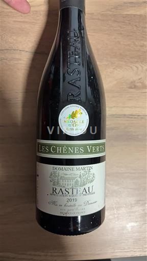 Vallée du Rhône Rasteau Domaine Martin Les Chênes Verts 2019