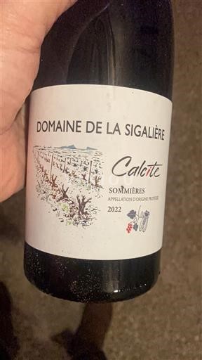Languedoc Corbières Domaine La Sigalière Calcite 2022