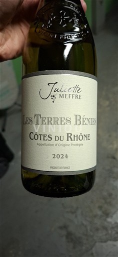 Thung lũng Rhône Côtes-du-rhône Juliette Meffre Les Terres Bénies 2024