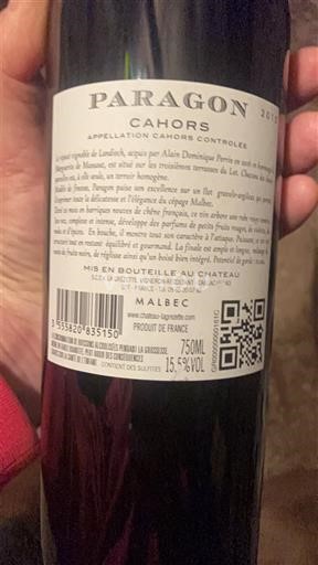 Sud-Ouest Cahors Château Lagrezette Paragon 2015