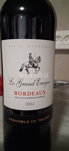 Bordeaux Vignoble de Talent Le Grand Ecuyer 2022