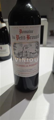 Bordeaux Lalande-de-Pomerol Domaine Petit-Brouard 2010