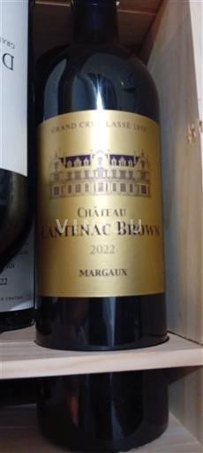 Bordeaux Margaux Grand Cru Classé Château Cantenac Brown 2022