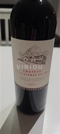 Bordeaux Bordeaux Supérieur Château La Tuilerie du Puy 2019