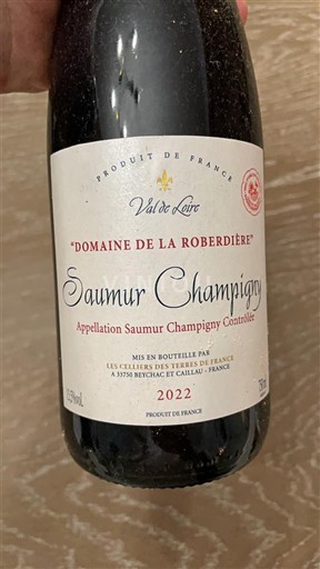 Loiren laakso Saumur-champigny Domaine La Roberdière 2022