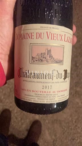Vallée du Rhône Châteauneuf-du-pape Domaine Vieux Lazaret 2017