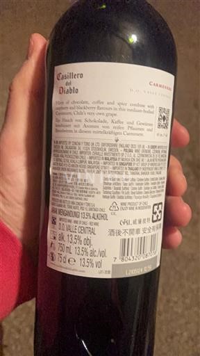 Thung lũng Maipo Maipo Central Casillero del Diablo 2021