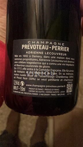 Šampanja Šampanjec Prevoteau-Perrier Adrienne Lecouvreur Neleten.