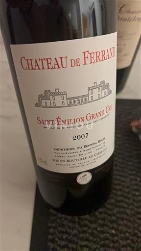 Bordeaux Saint-Émilion Grand Cru Château Ferrand 2007
