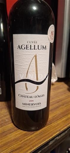 Vine Rouge sec Agellum Château Agel 2019 Frankrig Languedoc Minervois AOC