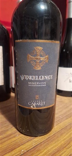 Viner Rouge sec L'Excellence Cave de Cabardès (Cabaret) 2020 Frankrike Languedoc Minervois AOC