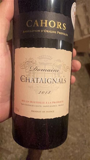 Sud-Ouest Cahors Domaine Chataignals 2018