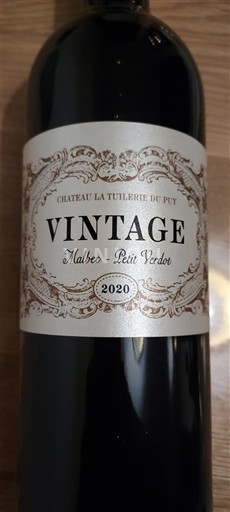 Bordeaux Château La Tuilerie du Puy Vintage 2020