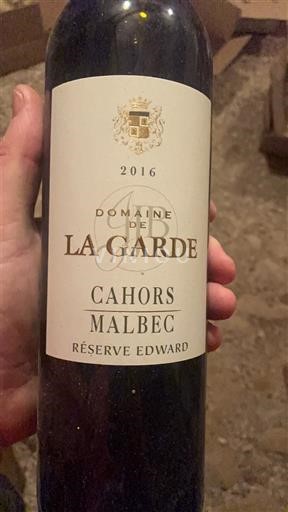Jihozápad Cahors Domaine La Garde Réserve Edward 2016