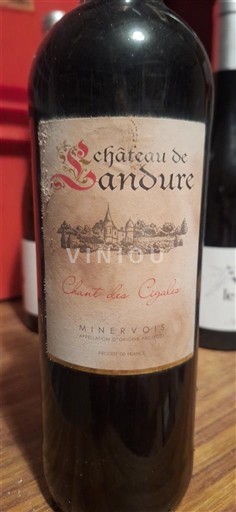 Languedoc Minervois Château Landure Chant des Cigales 2018