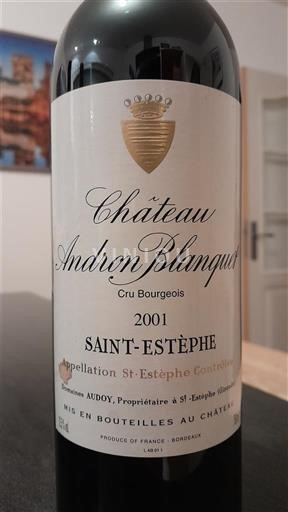 Burdeos Saint-Estèphe Cru Bourgeois Château Andron Blanquet 2001